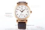 MKS Best Replica IWC Da Vinci Automatic 40 MM Rose Gold Case Brown Leather Strap Watch